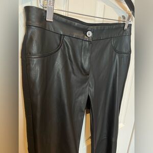 Olsen faux leather pants with backstretch fabric